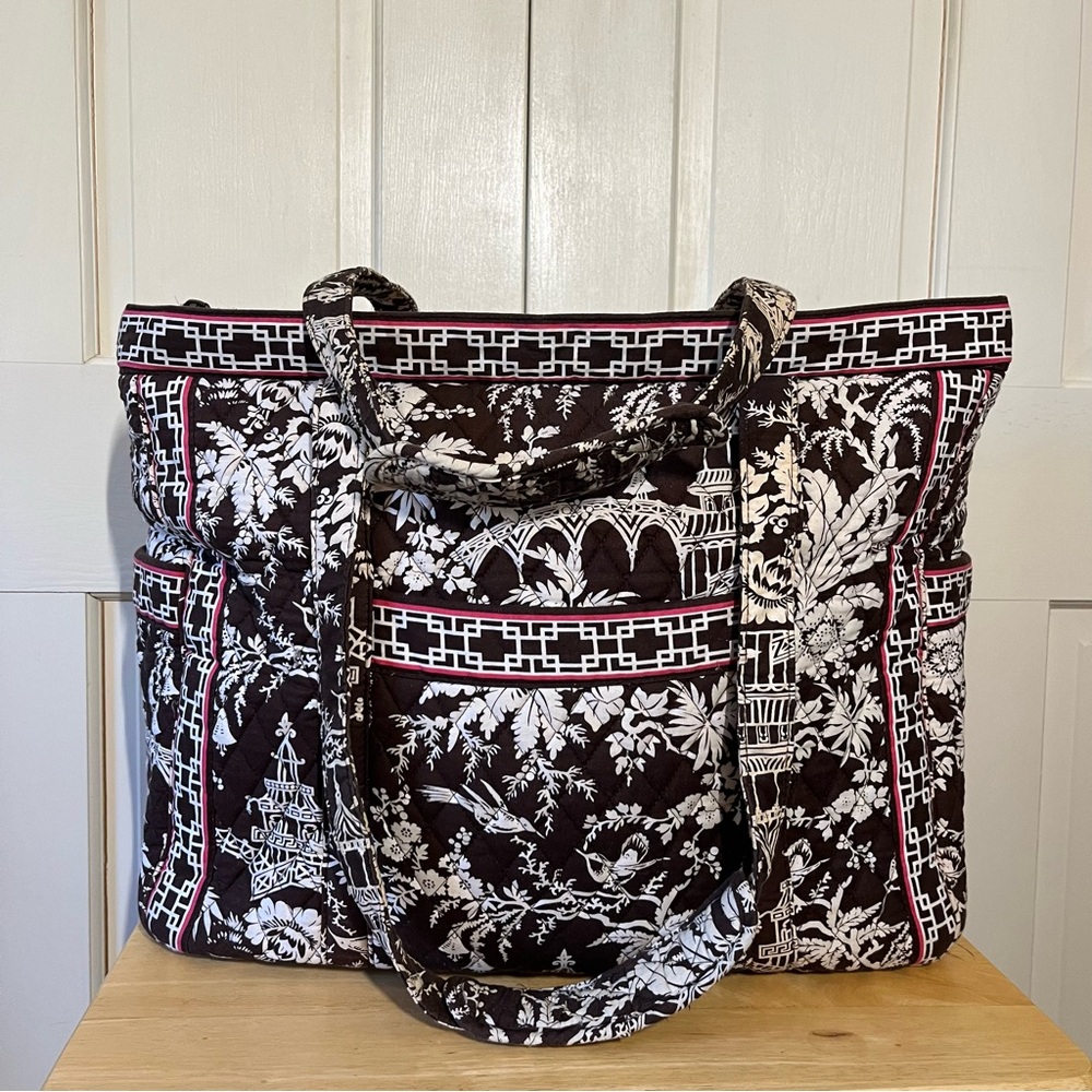 Vera Bradley Get Carried Away Tote Bag (Imperial Toile)